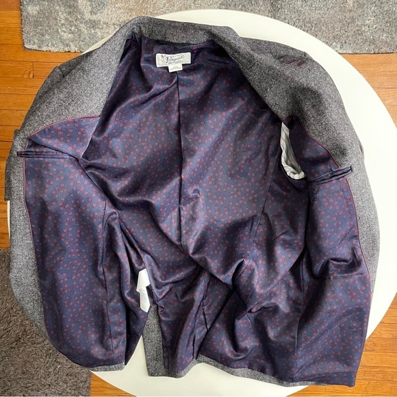 Original Penguin Men’s Decon Tweed Blazer Jacket Size Large Gray Wool Blend - Picture 6 of 8